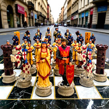 Medieval Crusaders Chess Set