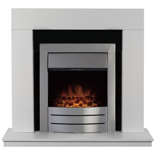 Adam malmo fireplace white - malmo,
