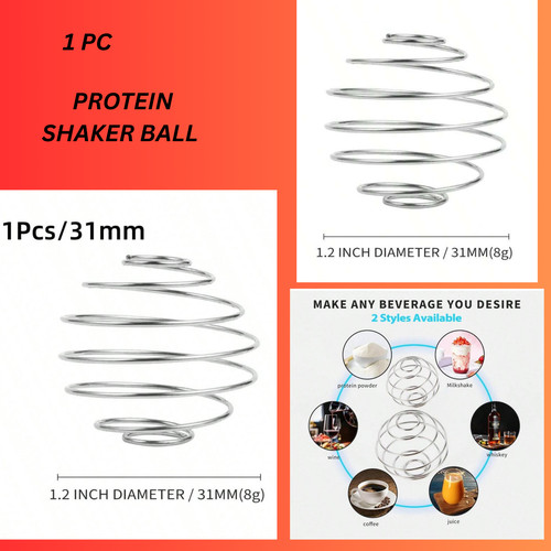 Protein shaker ball stainless - protein,