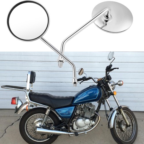 Moto round rearview mirrors - 2x,