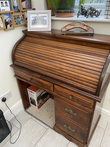 Bureau pine writing desk with - bureau,