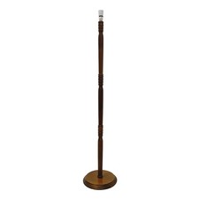 Vintage Mahogany Carved Wood Wooden Floor Standing Standard Lamp