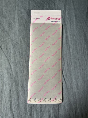 First bus ticket wallet - bus,