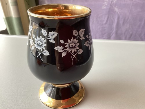 Prinknash pottery goblet good - goblet,