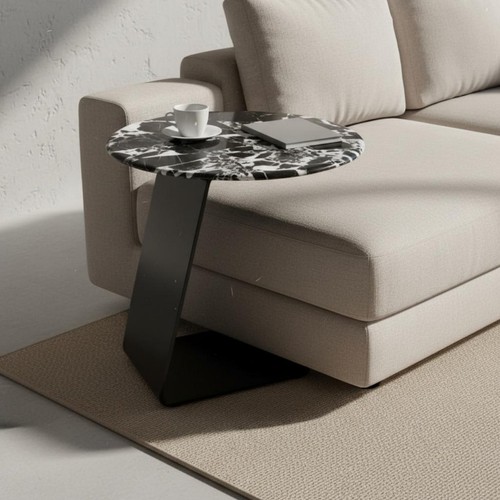 Accent table real marble - real, top