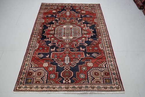 Handmade oriental wool - wool, red