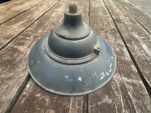 Vintage industrial enamel - 12",