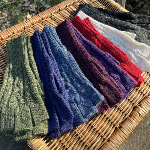 100 alpaca half - half, gloves