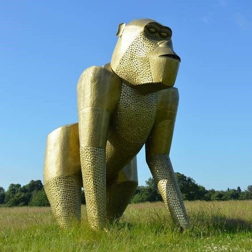 Extra large gold gorilla - large,