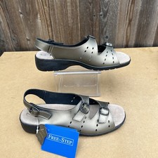 Ladies Walking Sandals Free-Step Colour Bronze Size 6 New Without Box