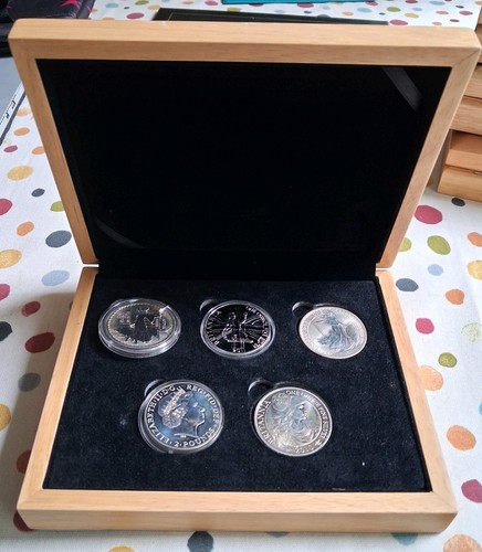 Wooden coin display storage - wooden,