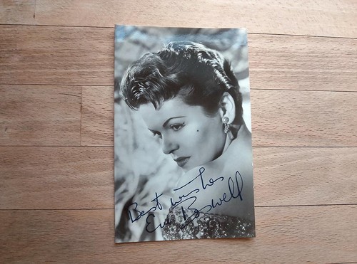 Eve boswell signed fan - boswell,