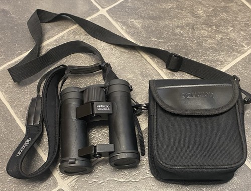 Opticron binoculars and case - opticron,
