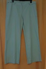 Atmosphere Linen/Cotton Wide Leg Trousers Size 18 Mint Green New Without Tags