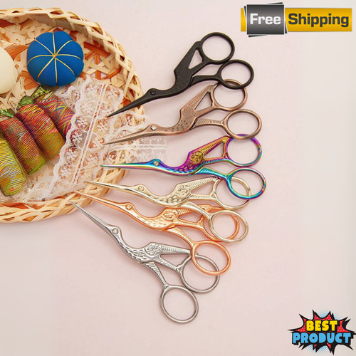 Stork scissors embroidery - scissors,