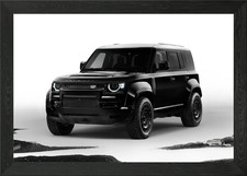 Black Land Rover Defender on