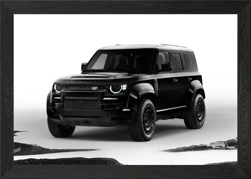 Black land rover - black,