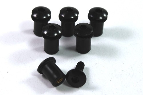 Black windshield screen bolts - windshield,