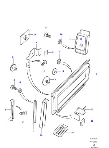 Land rover edge - harness, clip
