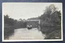 PC RP COLTISHALL BRIDGE NORFOLK RIVER SCENE  ROWING BOAT POSTED 1922