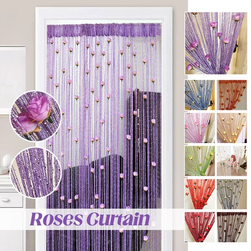 Door line curtain flower - curtain,