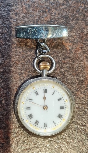 Antique silver ladies pocket - antique,