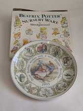 Wedgwood Peter Rabbit  Beatrix Potter Happy Birthday Plate 1993 Boxed!