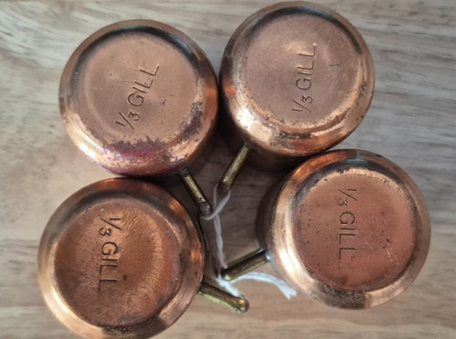 Set vintage copper 1 3 - 4,