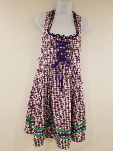 Vintage dress purple floral - vintage,