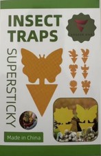 Fruit Fly Trap, 12 pieces Yellow Fruit Fly Killer, Double Sided Sticky