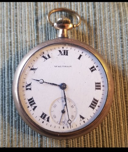 1908 waltham white - waltham, dial