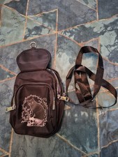 Small Handheld Or Over Body Bag, With  Black Cat And Skull, New.