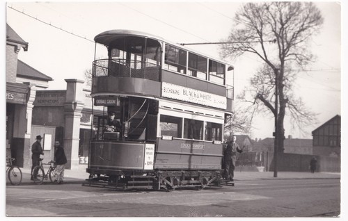 Vintage london transport - transport, tram