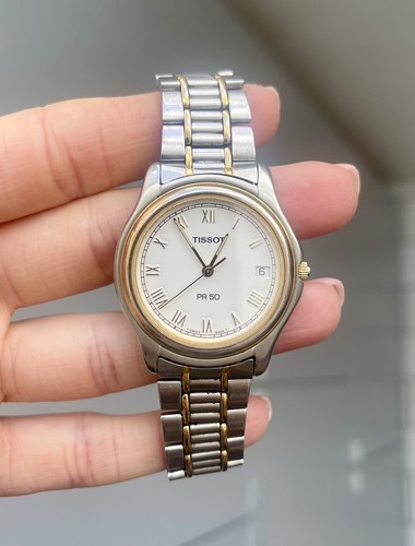 Tissot watch gold - pr, 50