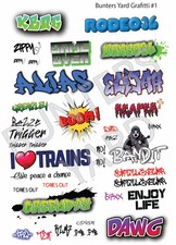 OO Gauge Waterslide Graffiti