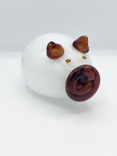 Vintage Hand Blown Glass Pig