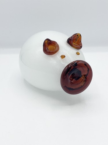 Vintage hand blown glass - blown, pig