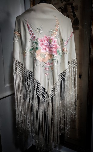 Antique 1920s cream silk - 1920s,