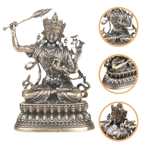 Brass buddha statue - brass,