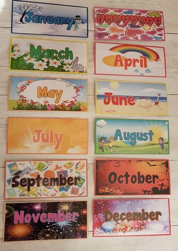 Months the year - the, teaching
