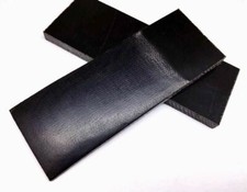 Pair of Black Canvas Micarta Scales Knife Handle Making Blanks Crafts 13X5cm