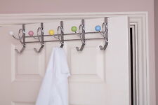Over Door Hook/Coat,Hat,Towel Hanger-5 Multi-Color Ceramic Balls-CR14MULTI
