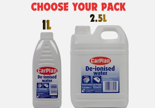 Carplan ionised water pure - water,,