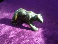 Small vintage brass polar bear. (80)
