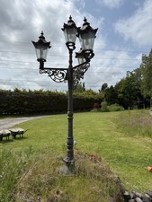 3m Tall, Four Lamp Victorian Style Cast Iron Lampost