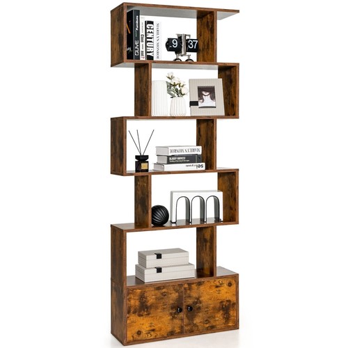 Tier shaped bookcase - 5-tier,