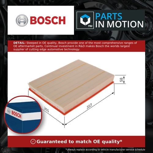 Air filter f026400055 bosch - air,