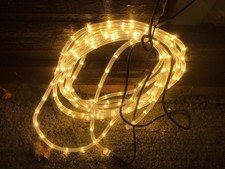 White Rope Lights Tube Mains Outdoor Garden Patio Waterproof Christmas Lights