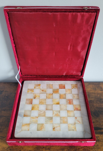 Marble onyx chess board - marble,