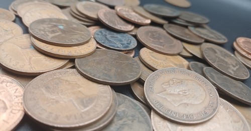 500g mixed old british - 500g, pennies
